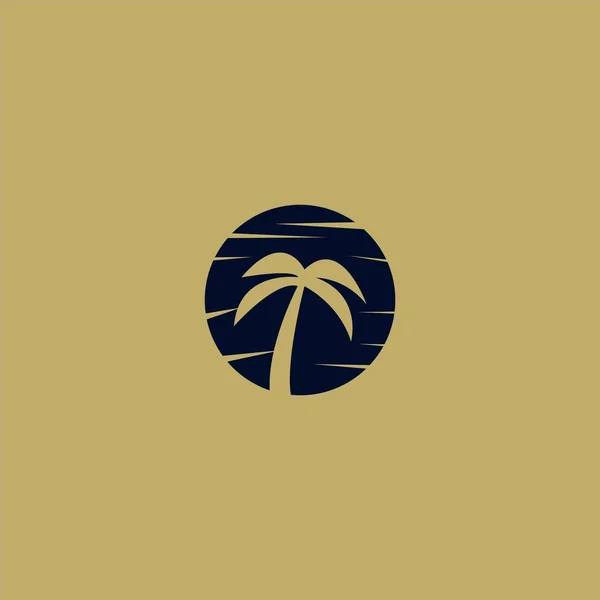 Premium Palm Logo Design Abstraktes Symbol Palmvektor Illustration — Stockvektor