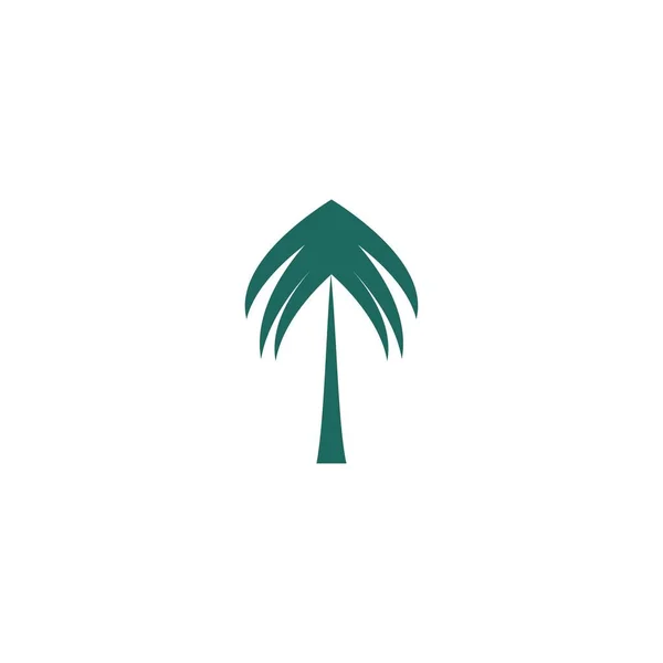 Design Haut Gamme Logo Palme Icône Abstraite Illustration Vectorielle Palmier — Image vectorielle