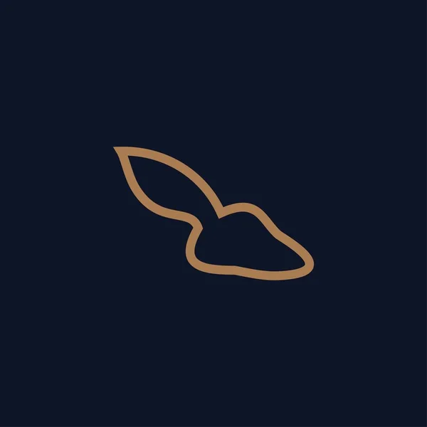 Tavşan Logosu Tasarımı Soyut Simge Tavşan Vektör Çizimi — Stok Vektör