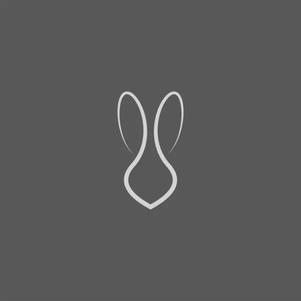 Design Logo Lapin Premium Icône Abstraite Illustration Vectorielle Lapin — Image vectorielle