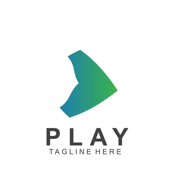 Abstract play button logo design. Icon play button vector illustration — Stock Illustration Abstract Play Button Logo Design Icon Play Button Vector Illustration Royalty Free Stock Illustrations