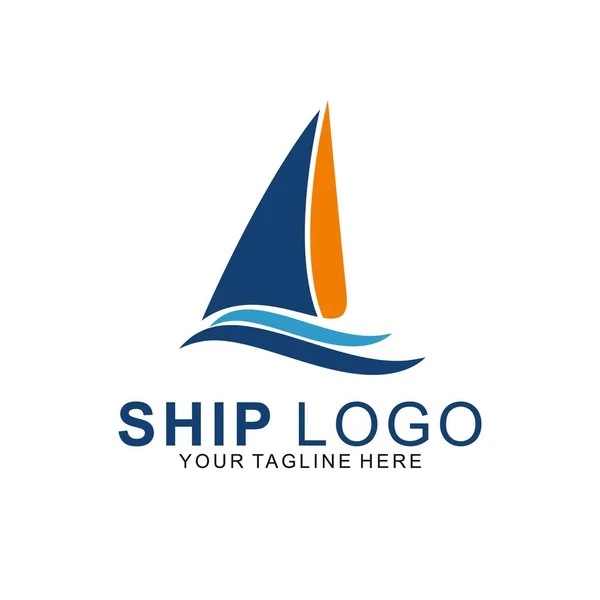 Logo Premium Ship Con Concepto Moderno Nave Icono Vector Ilustración — Vector de stock