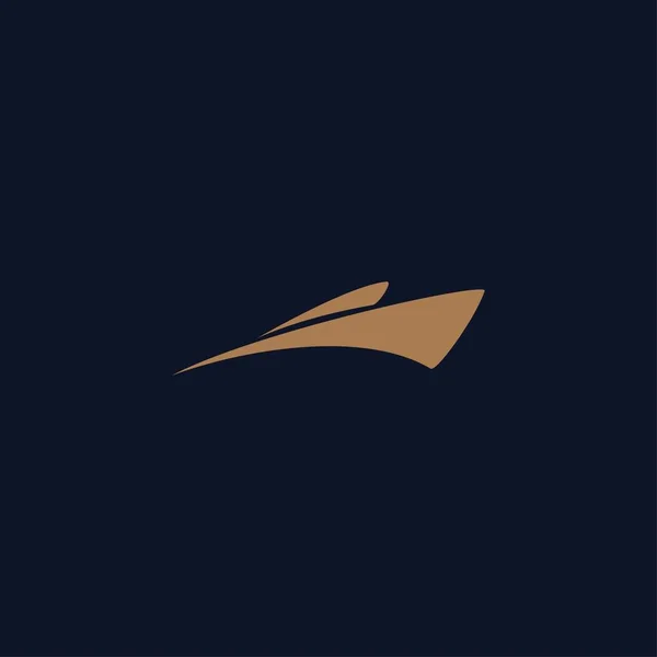 Premium Ship Logo Met Modern Concept Schip Pictogram Vector Illustratie — Stockvector