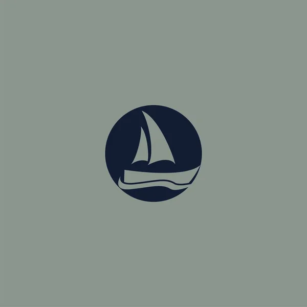 Logo Premium Ship Concept Moderne Icône Navire Illustration Vectorielle — Image vectorielle