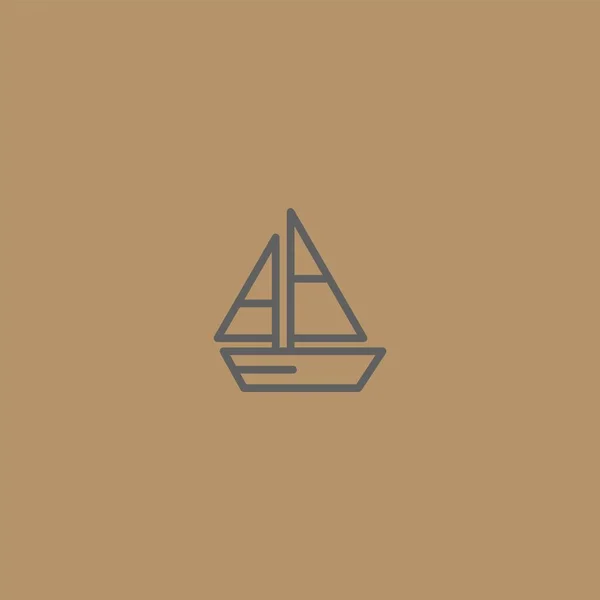 Logo Premium Ship Concept Moderne Icône Navire Illustration Vectorielle — Image vectorielle