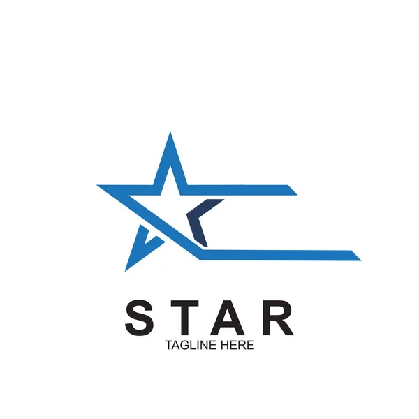 Premium Yıldız Logo Tasarımı Soyut Simge Yıldız Vektör Şablonu — Stok Vektör