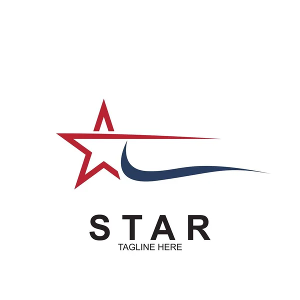 Premium Stern Logo Design Abstrakte Icon Sternvektorvorlage — Stockvektor