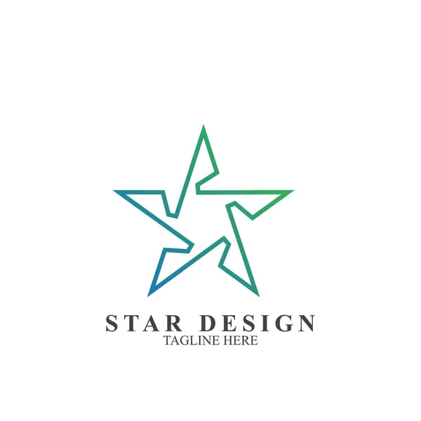 Design Logo Étoile Premium Modèle Abstrait Vecteur Étoile Icône — Image vectorielle