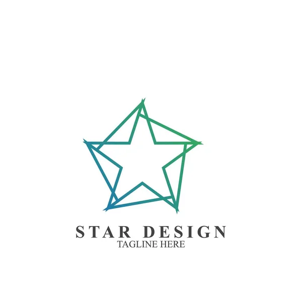 超级明星标志的设计 抽象图标星向量模板 — 图库矢量图片