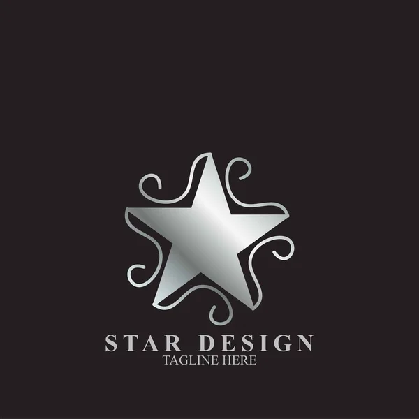 Premium Stern Logo Design Abstrakte Icon Sternvektorvorlage — Stockvektor