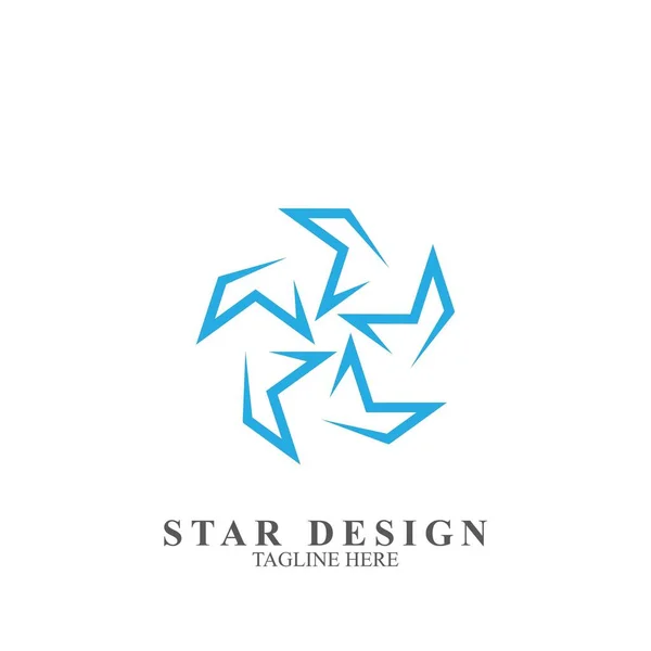 Design Logotipo Estrela Premium Modelo Vetor Estrela Ícone Abstrato — Vetor de Stock