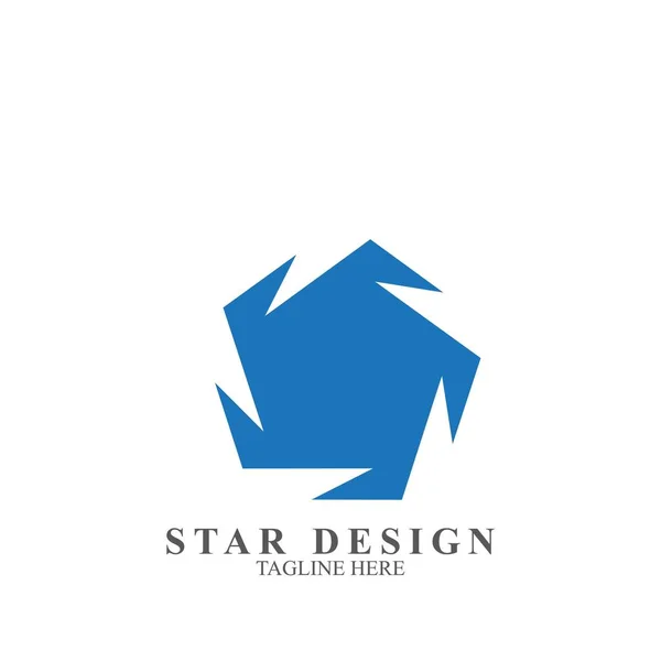 Diseño Logotipo Estrella Premium Icono Abstracto Estrella Vector Plantilla — Vector de stock