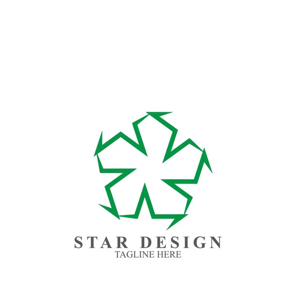 Design Logotipo Estrela Premium Modelo Vetor Estrela Ícone Abstrato — Vetor de Stock