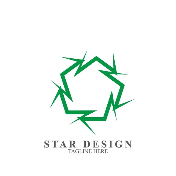 Design Logotipo Estrela Premium Modelo Vetor Estrela Ícone Abstrato — Vetor de Stock