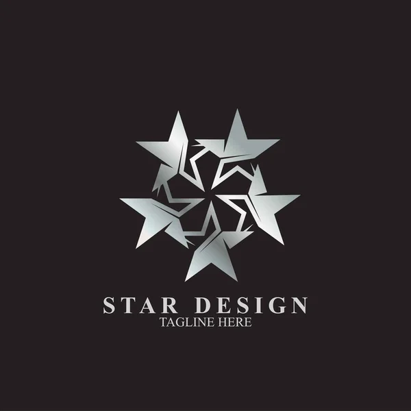 Prémium Csillag Logó Design Absztrakt Ikon Csillag Vektor Sablon — Stock Vector