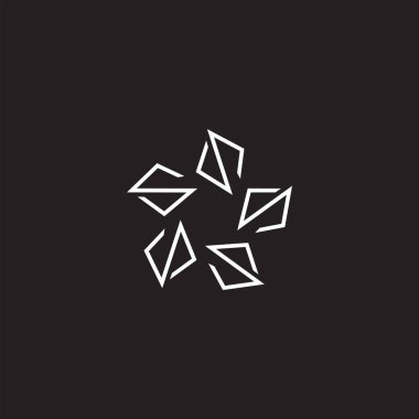 Premium yıldız logo tasarımı. Soyut simge yıldız vektör şablonu