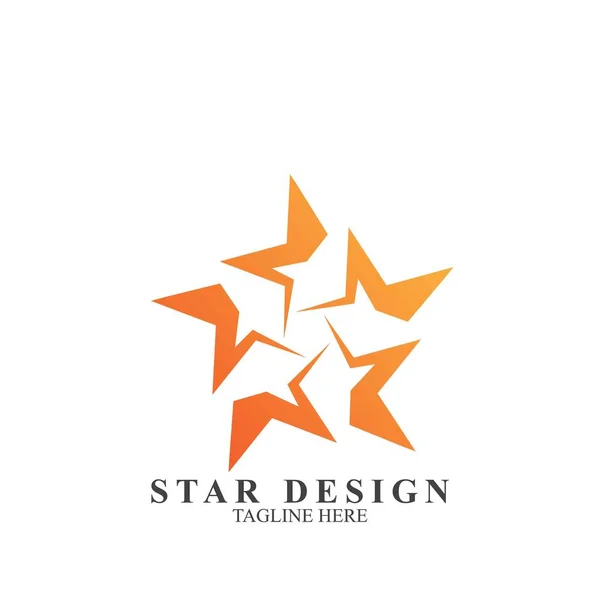 Design Logotipo Estrela Premium Modelo Vetor Estrela Ícone Abstrato — Vetor de Stock