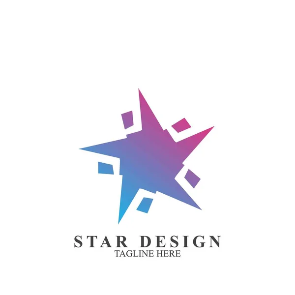 Design Logotipo Estrela Premium Modelo Vetor Estrela Ícone Abstrato — Vetor de Stock