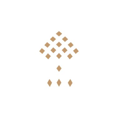 En iyi ağaç logosu tasarımı. Soyut ağaç simgesi vektör illüstrasyonu