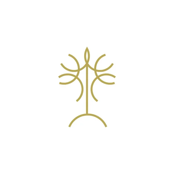 Design Logo Arbre Premium Illustration Vectorielle Icône Arbre Abstrait — Image vectorielle