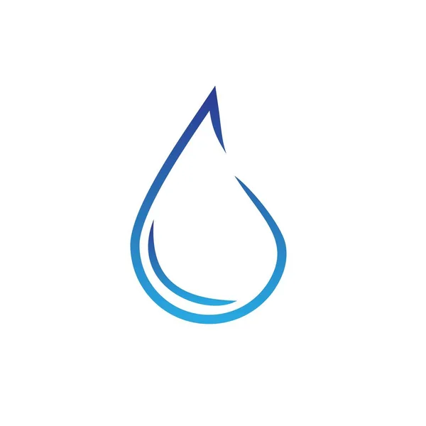 Wassertropfen Logo Design Mit Modernem Konzept Illustration Der Ikone — Stockvektor