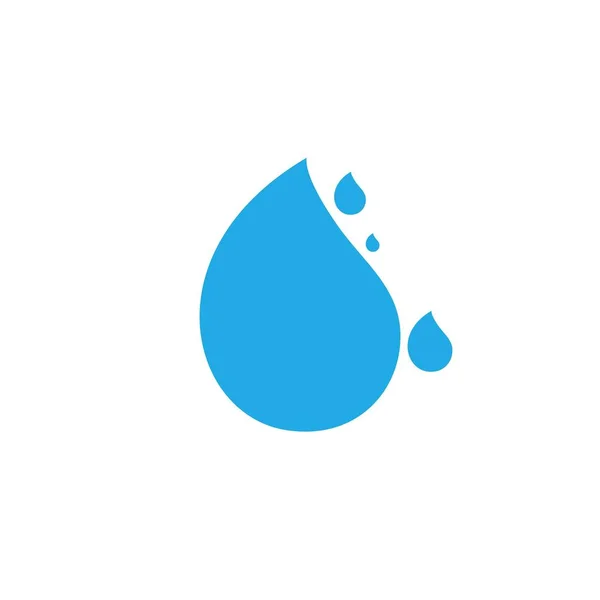 Wassertropfen Logo Design Mit Modernem Konzept Illustration Der Ikone — Stockvektor