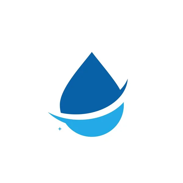 Diseño Del Logotipo Gota Agua Con Concepto Moderno Icono Aceite — Archivo Imágenes Vectoriales