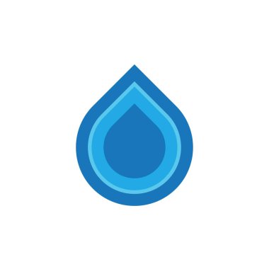 Modern konseptli su damlası logosu tasarımı. Yağ simgesi vektör illüstrasyonu
