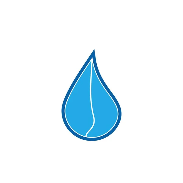 Waterdruppel Logo Ontwerp Met Modern Concept Oliepictogram Vector Illustratie — Stockvector