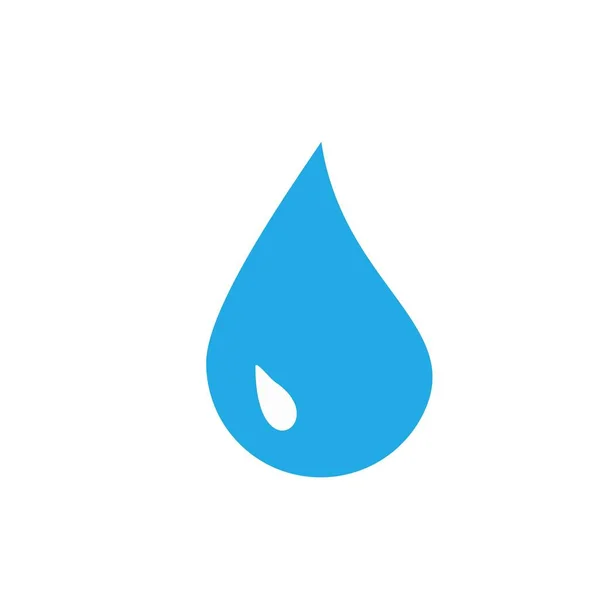 Vattendroppe Logotyp Design Med Modernt Koncept Olja Ikon Vektor Illustration — Stock vektor
