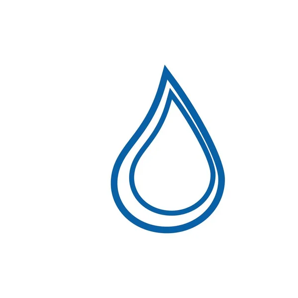 Wassertropfen Logo Design Mit Modernem Konzept Illustration Der Ikone — Stockvektor