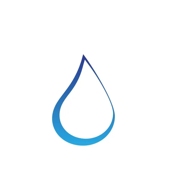 Water Drop Logo Design Modern Concept Oil Icon Vector Illustration — Stock Vector
