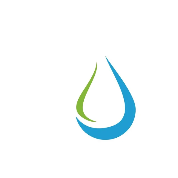 Diseño Del Logotipo Gota Agua Con Concepto Moderno Icono Aceite — Vector de stock