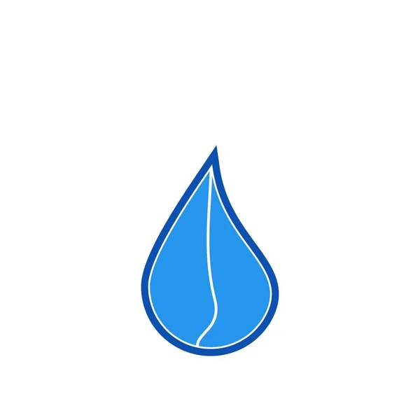 Wassertropfen Logo Design Mit Modernem Konzept Illustration Der Ikone — Stockvektor