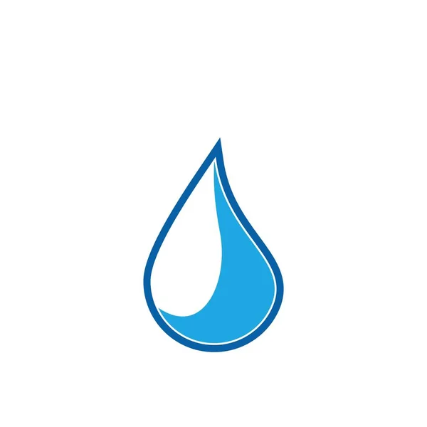 Wassertropfen Logo Design Mit Modernem Konzept Illustration Der Ikone — Stockvektor