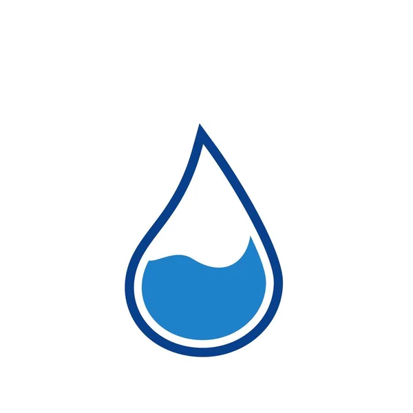 Diseño Del Logotipo Gota Agua Con Concepto Moderno Icono Aceite — Vector de stock