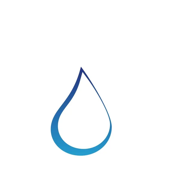 Water Drop Logo Design Modern Concept Oil Icon Vector Illustration — Stock Vector