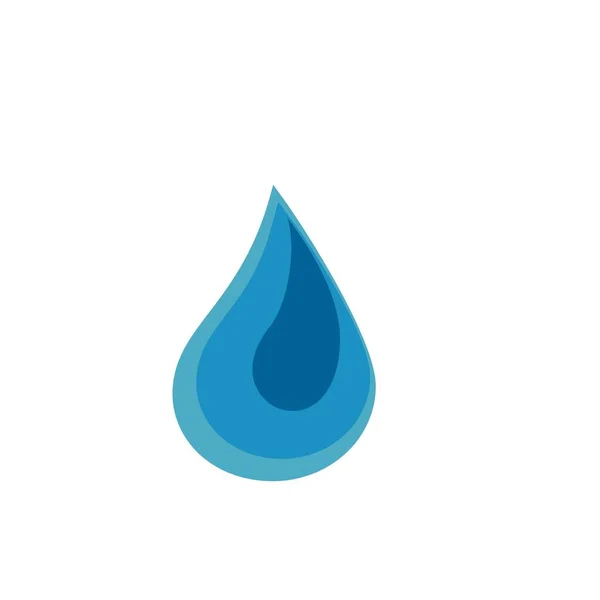 Vattendroppe Logotyp Design Med Modernt Koncept Olja Ikon Vektor Illustration — Stock vektor