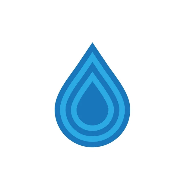 Wassertropfen Logo Design Mit Modernem Konzept Illustration Der Ikone — Stockvektor