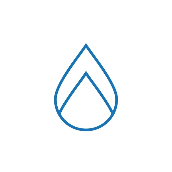 Diseño Del Logotipo Gota Agua Con Concepto Moderno Icono Aceite — Archivo Imágenes Vectoriales