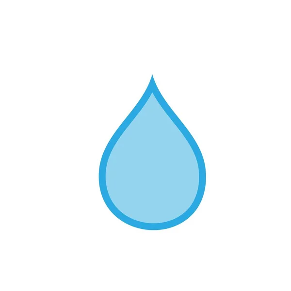 Wassertropfen Logo Design Mit Modernem Konzept Illustration Der Ikone — Stockvektor