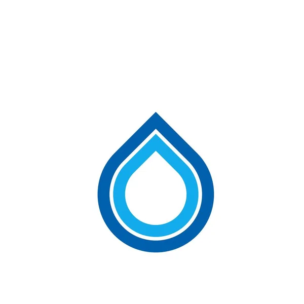 Wassertropfen Logo Design Mit Modernem Konzept Illustration Der Ikone — Stockvektor