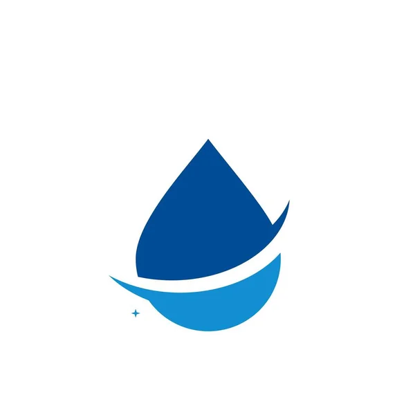 Wassertropfen Logo Design Mit Modernem Konzept Illustration Der Ikone — Stockvektor