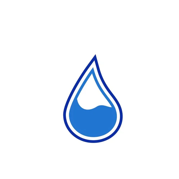 Waterdruppel Logo Ontwerp Met Modern Concept Oliepictogram Vector Illustratie — Stockvector