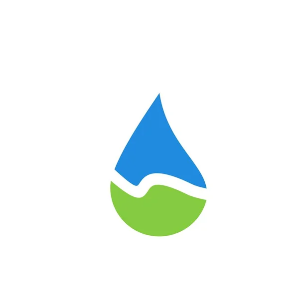 Waterdruppel Logo Ontwerp Met Modern Concept Oliepictogram Vector Illustratie — Stockvector