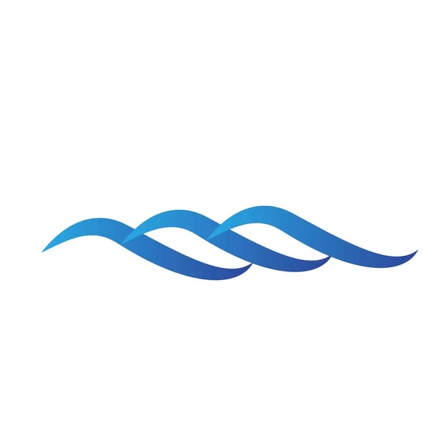 Design Del Modello Logo Wave Icona Onda Illustrazione Vettoriale — Vettoriale Stock
