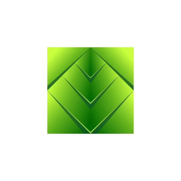 Bladdesign Logotyp Mall Grön Natur Ikon Design — Stock vektor