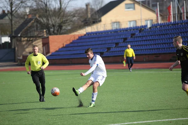 Voorseizoen voetbaltoernooi in Daugavpils. — Stockfoto