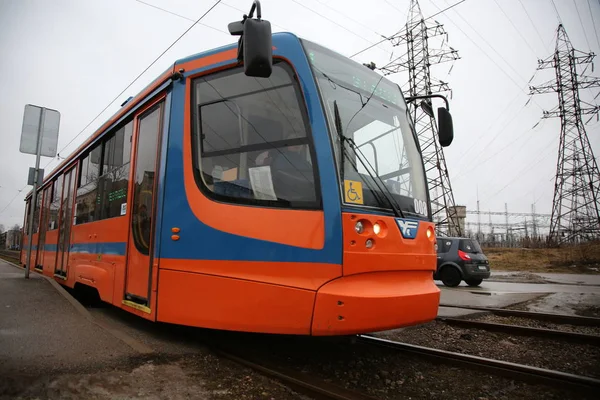 Carro eléctrico em Daugavpils — Fotografia de Stock