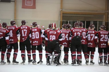 Bir hokey maçı oyun an